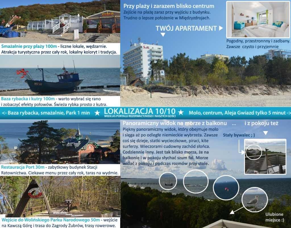 Apartament Z Panoramicznym Widokiem Na Morze Blisko Plazy I Centrum Pl Eng De Miedzyzdroje Bagian luar foto